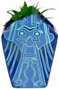 Disney Atlantis: The Lost Empire Stone Face 4-Inch Ceramic Mini Planter
