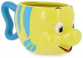 Disney The Little Mermaid Flounder 3D Sculpted Ceramic Mug | Holds 20 Ounces