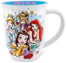Disney Princess "I Woke Up Like This" Wide Rim Ceramic Mug | Holds 16 Ounces