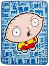 Family Guy Stewie Griffin "Mama" Raschel Throw Blanket | 45 x 60 Inches