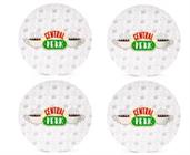 Friends Central Perk Logo 10-Inch Melamine Dinner Plates | Set of 4