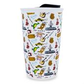 Friends Toss Print 10oz Ceramic Travel Mug