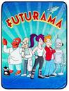 Futurama Planet Express Crew Fleece Throw Blanket | 45 x 60 Inches
