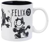 Felix the Cat Hand Drawn 20oz Wax-Resist Ceramic Mug