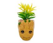 Marvel Guardians of the Galaxy Groot 4.8 x 4.25 x 7.6 Inch Ceramic Planter w/ Artificial Plant