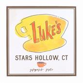 Gilmore Girls Lukes Diner 6 x 6 x 1.5 Inch MDF Wood Wall Art