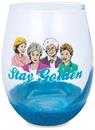 The Golden Girls "Stay Golden" Teardrop Stemless Wine Glass | Holds 20 Ounces