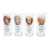The Golden Girls Frames Logo 10-Ounce Tumbler Glasses | Set of 4