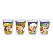 The Golden Girls Rainbow 1.5-Ounce Mini Shot Glasses | Set of 4