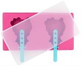 Sanrio Hello Kitty Silicone Popsicle Mold Shapes With Plastic Sticks