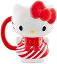 Sanrio Hello Kitty Candy Cane Dress 3D Sculpted Ceramic Mug | Holds 20 Ounces