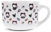Sanrio Hello Kitty Black Cat Ceramic Soup Mug With Vented Lid | Holds 24 Ounces