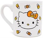 Sanrio Hello Kitty Candy Corn Wax Resist Ceramic Pottery Mug | Holds 14 Ounces