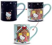 Sanrio Hello Kitty Holiday Gingerbread House Heat-Reveal Mug | Holds 14 Ounces