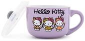 Sanrio Hello Kitty Jungle Animals 24-Ounce Ceramic Soup Mug With Vented Lid