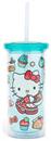 Sanrio Hello Kitty Holiday Baking 20-Ounce Carnival Cup With Lid and Straw