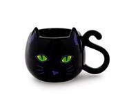 Disney Hocus Pocus Black Cat Sculpted Ceramic Mug | Holds 20 Ounces