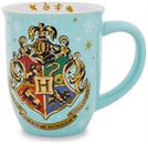 Harry Potter Hogwarts Holiday Wide-Rim Ceramic Latte Mug | Holds 16 Ounces