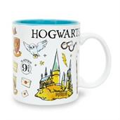 Harry Potter Hogwarts Icons Ceramic Mug | Holds 20 Ounces