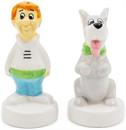 The Jetsons George and Astro Ceramic Salt and Pepper Shaker Set