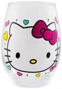 Sanrio Hello Kitty "You Had Me At Hello" Glitter Stemless Wine Glass | 20 Ounces