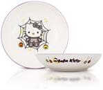 Sanrio Hello Kitty Skeleton Web 9-Inch Ceramic Coupe Dinner Bowl