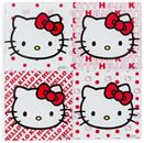 Sanrio Hello Kitty Red Bow Glass Coasters | Set of 4