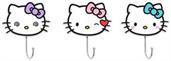 Sanrio Hello Kitty "Pretty Bows" Die-Cut Wall Hooks Coat Hanger