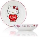 Sanrio Hello Kitty "Love" 9-Inch Ceramic Coupe Dinner Bowl