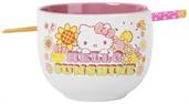 Sanrio Hello Kitty "Hello Sunshine" 20-Ounce Ramen Bowl and Chopstick Set