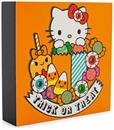 Sanrio Hello Kitty "Trick Or Treat" Wooden Box Sign | 6 x 6 Inches
