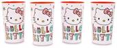 Sanrio Hello Kitty Holiday 4-Piece Plastic Cup Set | Each Holds 22 Ounces