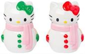 Sanrio Hello Kitty Snowman Ceramic Salt and Pepper Shaker Set