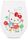 Sanrio Hello Kitty Mushrooms Stemless Wine Glass | Holds 20 Ounces