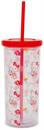Sanrio Hello Kitty Mushrooms Carnival Cup With Lid and Straw | Holds 20 Ounces
