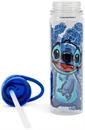 Disney Lilo & Stitch Floral Glitter Plastic Water Bottle | Holds 18 Ounces