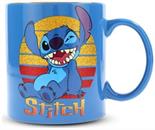 Disney Lilo & Stitch Sunset Ceramic Glitter Mug | Holds 20 Ounces