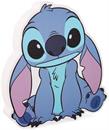 Disney Lilo & Stitch Cute Pose Die-Cut Wooden Wall Art | 7 x 8 Inches
