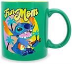 Disney Lilo & Stitch "Fun Mom" Ceramic Mug | Holds 20 Ounces
