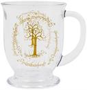 The Lord Of The Rings White Tree of Gondor Glass Mug | Holds 15 Ounces