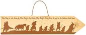 The Lord Of The Rings The Fellowship Framed Wooden Sign | 20 x 5 Inches