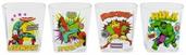 Marvel Comics Superheroes 9-Ounce Rock Glasses | Set of 4