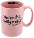 Mean Girls "Really Pretty" Wax Resist Ceramic Pottery Mug | Holds 18 Ounces