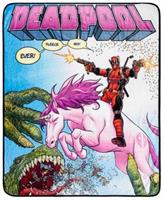 Marvel Deadpool "Best Fleece Ever" Raschel Throw Blanket | 50 x 60 Inches
