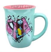 Nightmare Before Christmas Jack and Sally 16oz Wide Rim Ceramic Mug