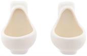 Urinal 1-Ounce Sculpted Ceramic Shot Glasses | Set of 2