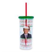 The Office "Christmas Is Cancelled" Carnival Cup With Lid and Straw | Holds 20 Ounces