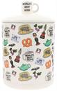 The Office Icons Ceramic Snack Jar With Molded Knob Lid | 10 Inches Tall