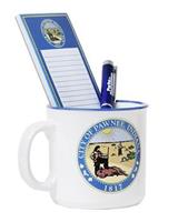 Parks and Recreation City of Pawnee 20oz Camper Mug w/ Pen and Pad Set