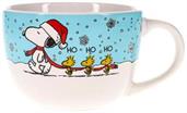 Peanuts Snoopy and Woodstock Holiday Ceramic Soup Mug | Holds 24 Ounces